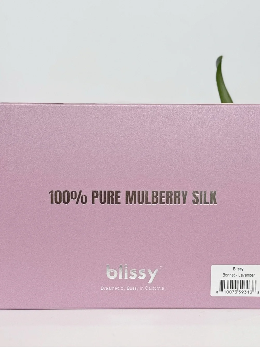 NEW Blissy 100% Pure Mulberry Silk Bonnet Lavender Hair Sleep Cap